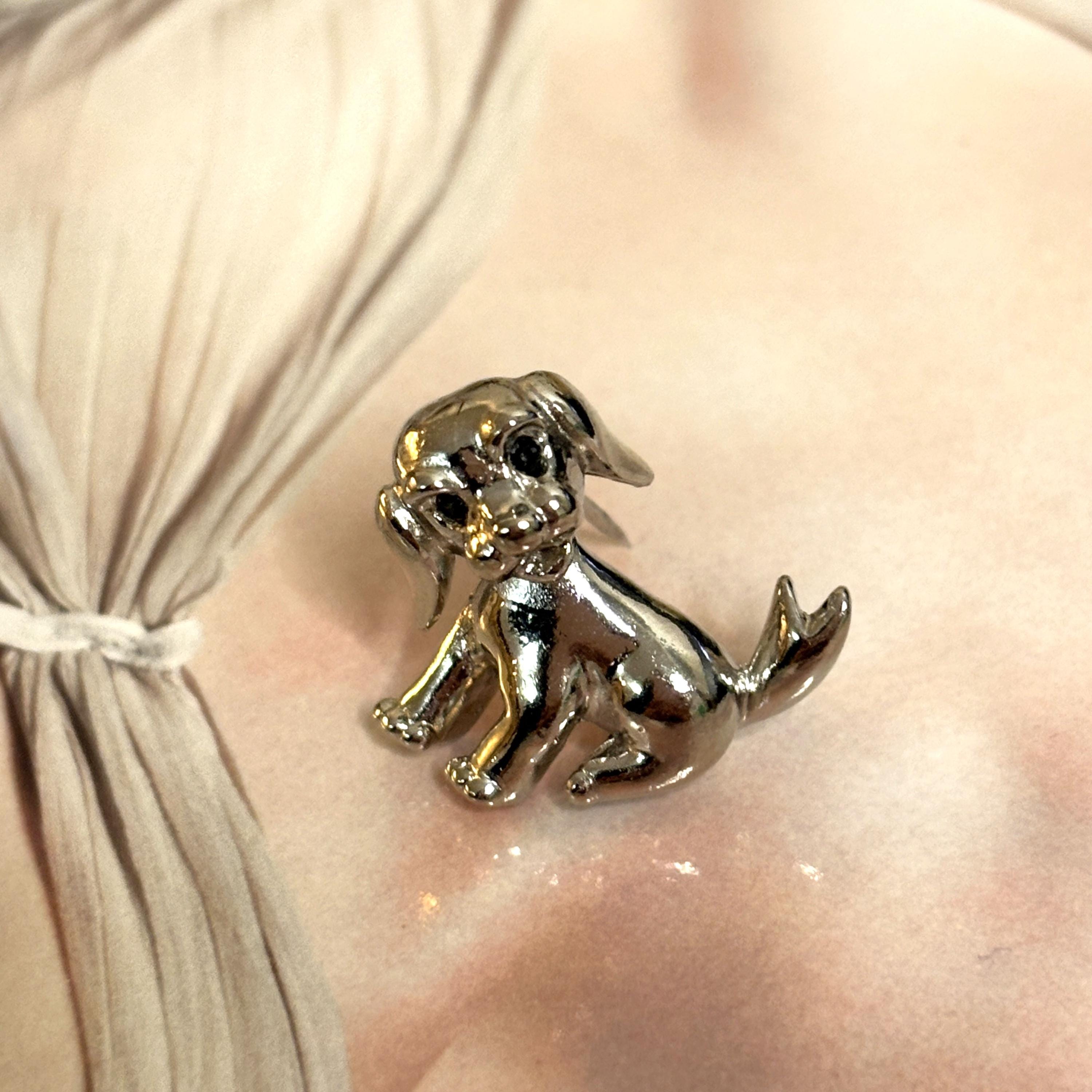 ヴィンテージ犬ブローチ - Etsy 日本