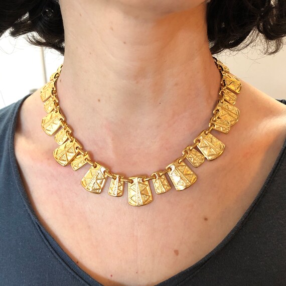 VINTAGE Necklace - Rectangle Triangle - image 2