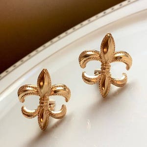 Earrings Clips VINTAGE - Fleur de Lys