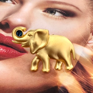 VINTAGE CAURA brooch made by SPHINX – Blue Elephant