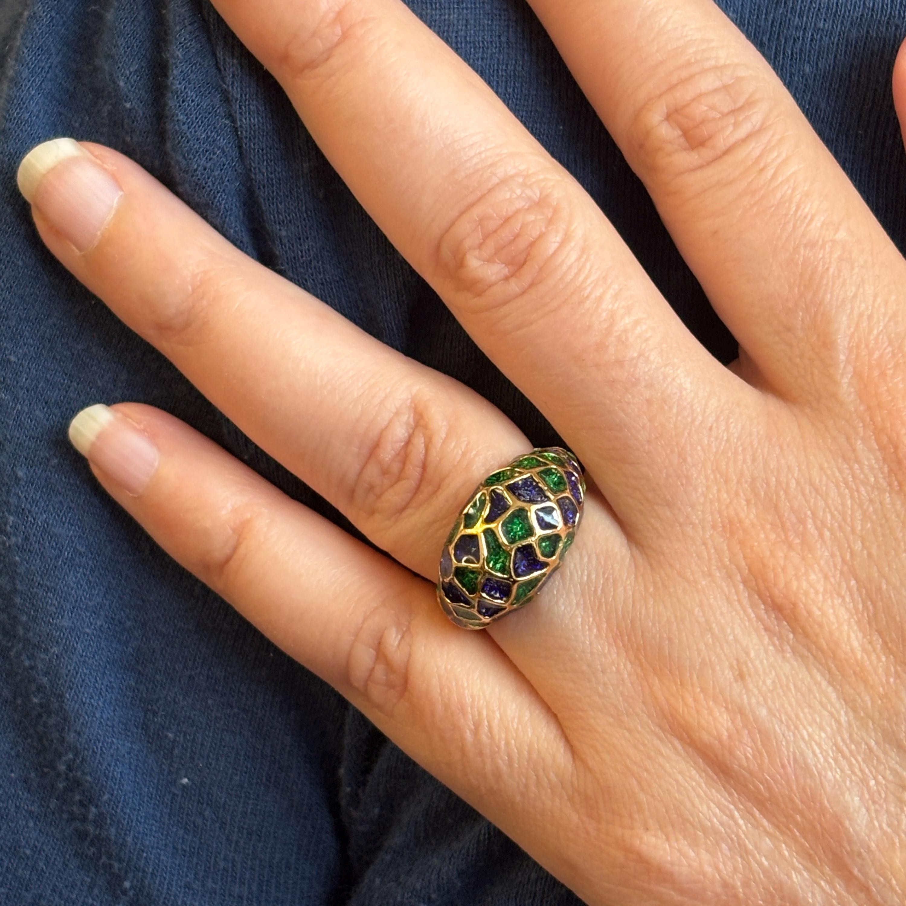 Bague plaqué or WENDY - Anneau bombé design TAILLE 56