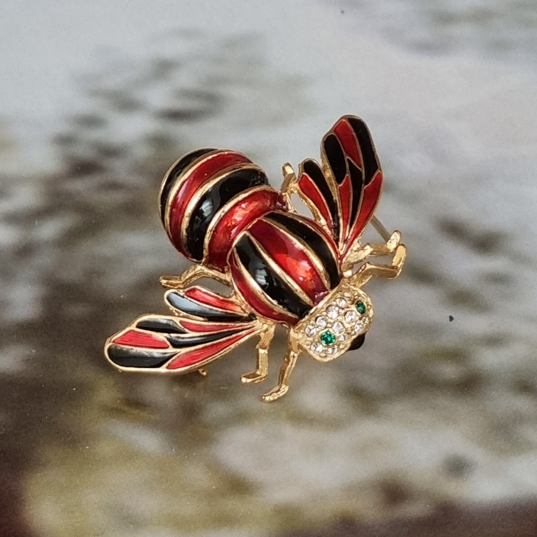 USA ～1960’s BROOCH(ヴィンテージブローチ/アンティーク) 1点もの】ヴィンテージブローチ / 洋梨 / フルーツ・ブローチ