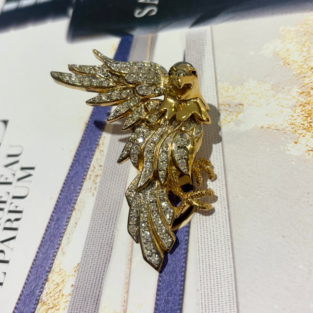 Broche Moto Triumph Vintage – Aigle En Métal Noir, émaillé ?