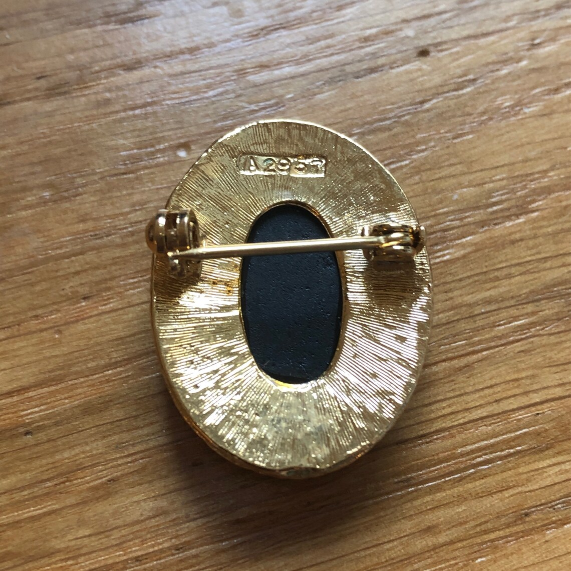 VINTAGE Brooch Black Cameo Etsy Canada