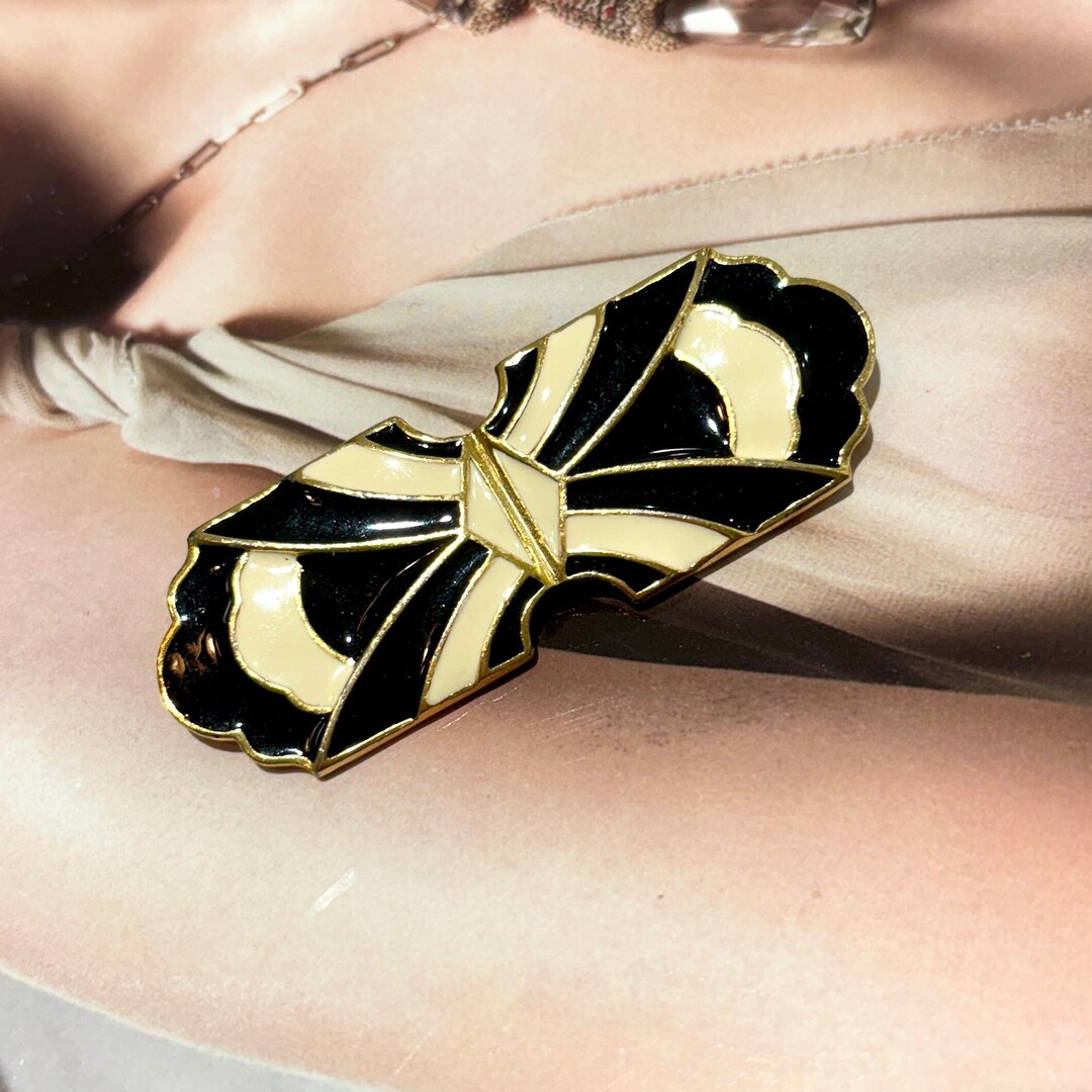Broche Vintage Sphinx En Résine Et Cuivre Doré - Doré, Tailles S/M/L - Occasion Très Bon état