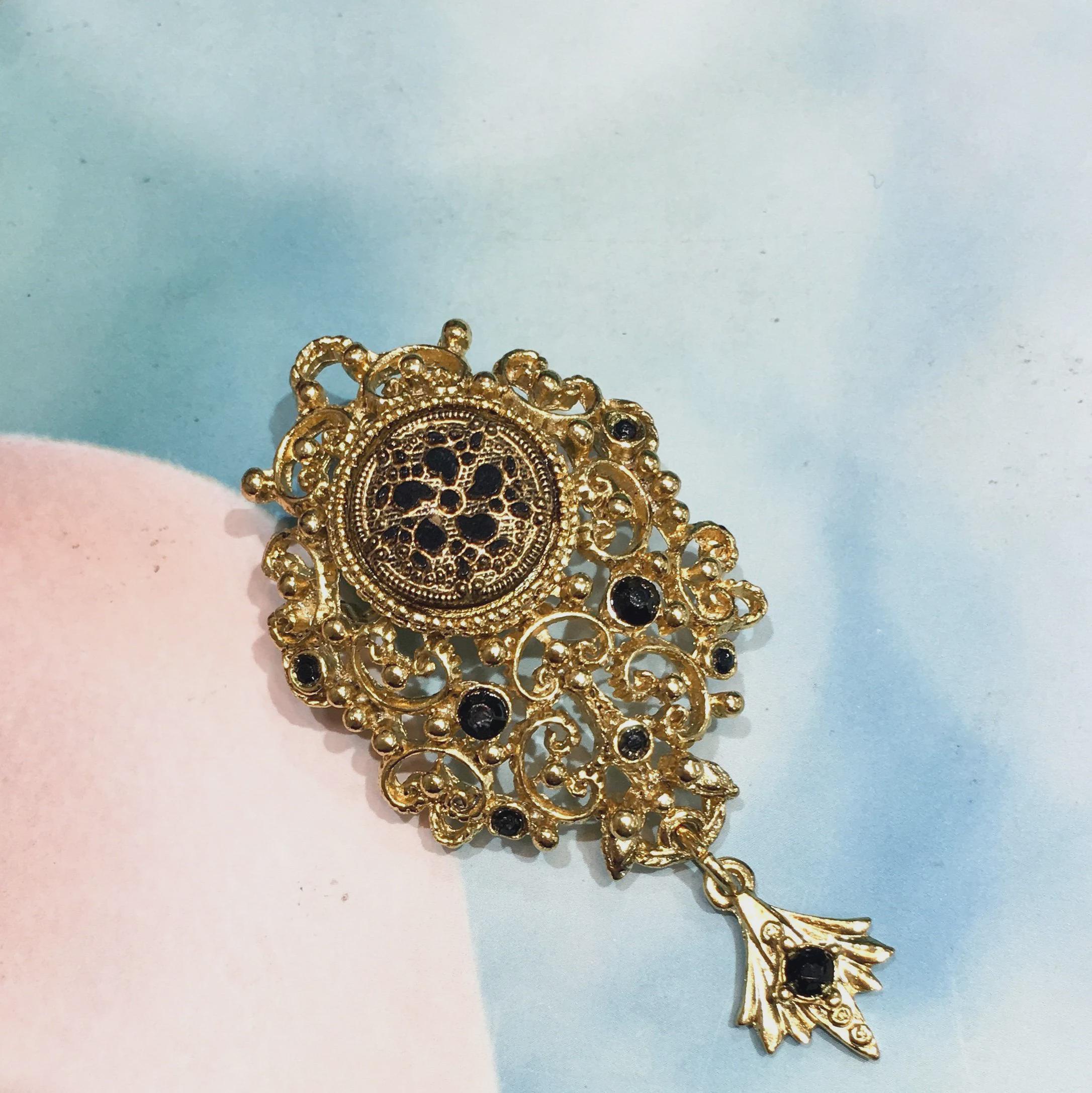 Broche Vintage Femme - Portrait Victorien En Relief, épingle Décorative - 3