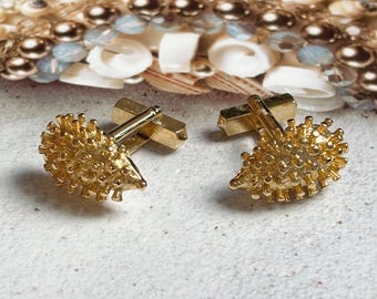 VINTAGE Cufflinks - Hedgehog
