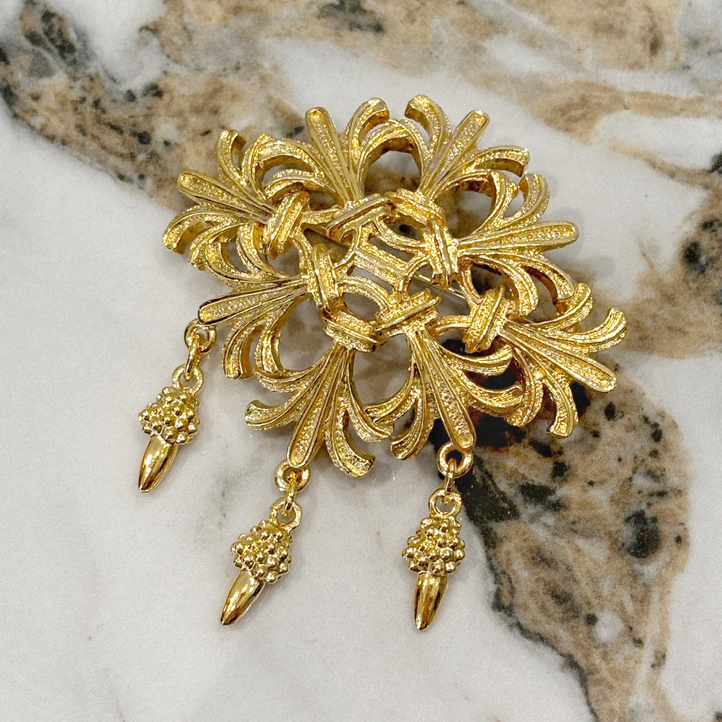Grande Broche Ancienne En Argenté - Blason Armoiries Vintage - Bijou Antique (Occasion)