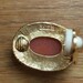Boucles D'Oreilles Vintage Clips - Motif Sphinx - Doré - Métal - Occasion