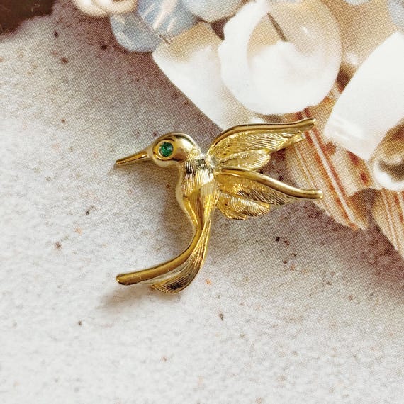 Broche Ou Pendentif Colibri Neuf En Métal - Bleu, Avec étiquettes, Jamais Porté