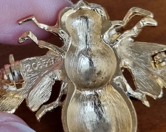 Vintage austria brooch with - Gem
