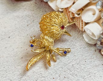 ヴィンテージ ブローチ ＊ 小鳥 モネ - ヴィンテージ鳥ブローチ - Etsy 日本