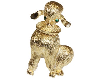 Brooch VINTAGE - poodle dog