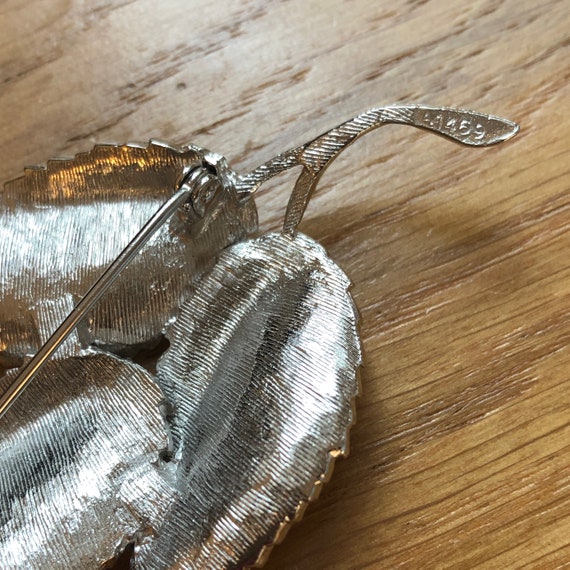 VINTAGE brooch - Autumn leaf - image 2