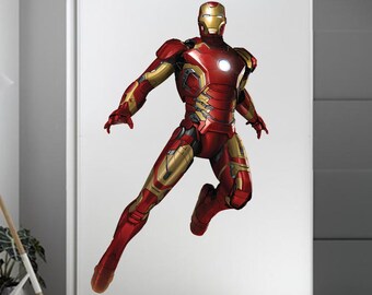Naklejka Ironman w pełnym kolorze, naklejka Ironman w pełnym kolorze, sztuka ścienna Ironman cn 147