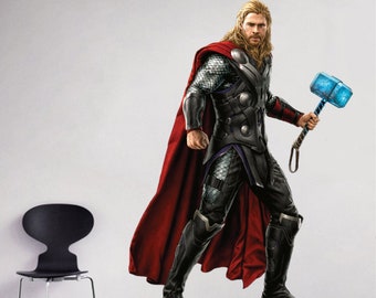 Thor Full Color Decal, Thor Full Color Sticker, Thor wall art cn 148