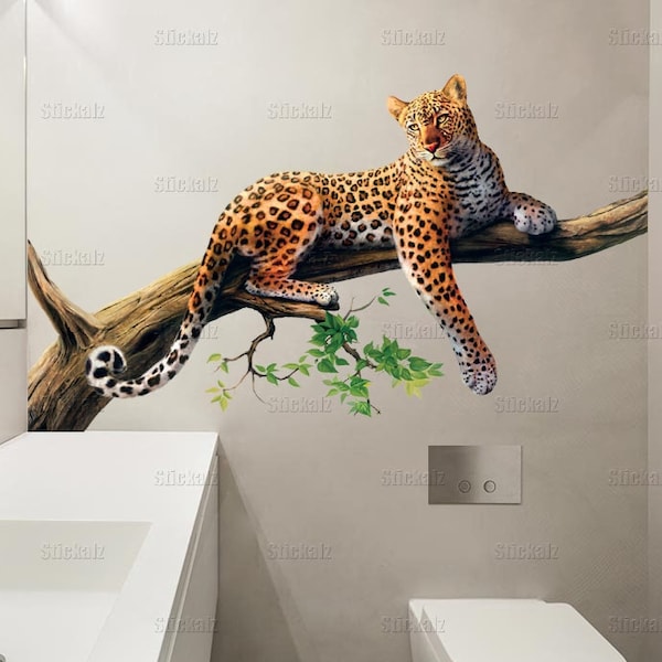 Leopard Wall Decal Etsy