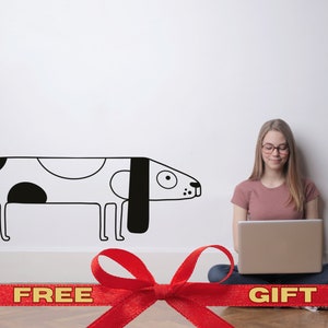 Gift Beagle Mom Wall Decal Wall Decor in Grooming Salon Decal Vinyl Wall Dog Decal Pet Decal Cute Beagle Sticker Office Room Art Decor Gift