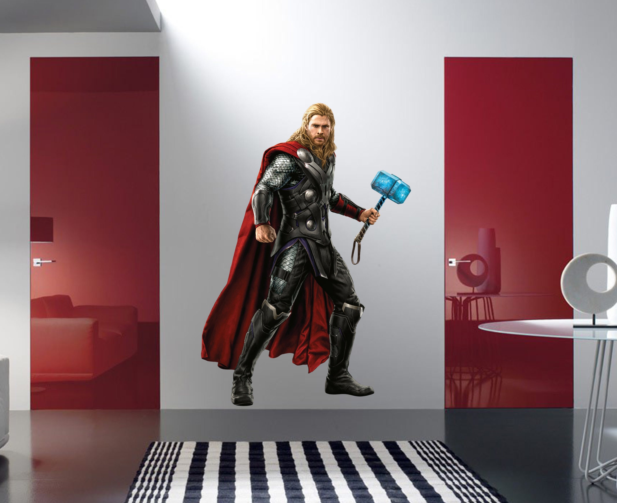 Thor Full Color Decal Thor Full Color Sticker Thor Wall Art - Etsy