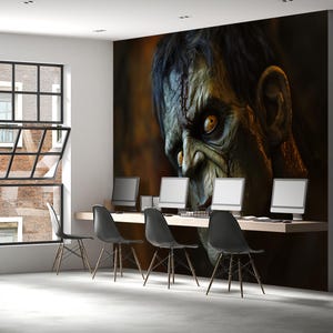 Frankenstein Wall Mural – Creepy Horror Monster Room Decor Vn809
