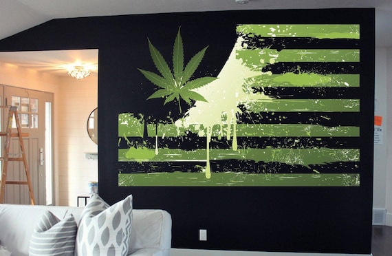 Painteeze Weed Painting Like Modern Wall Decor Marijuana Us Etsy