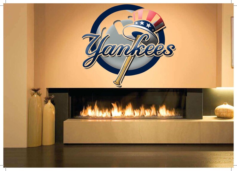 New York Yankees Sticker Decal MLB Decor Yankees Logo Etsy