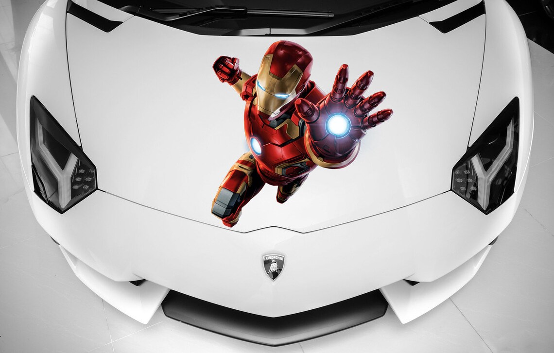 Ironman Full Color Decal, Ironman Full Color Sticker Tony Stark Cn 149 ...