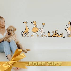 Nursery Wall Decals Kids Wall Decal for Kids for Kids Dog Stickers Pet Stickers Funny Stickers Personalized Dog Wall Decor Sticker Playroom