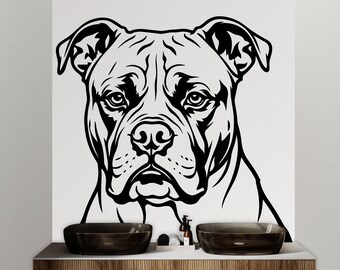 Dog wall decal Dog decor Dog kids Dog wall art Decal Dog Lover Animals Dog Wall Bathroom Wall Decals Stickers Vinyl 438DE