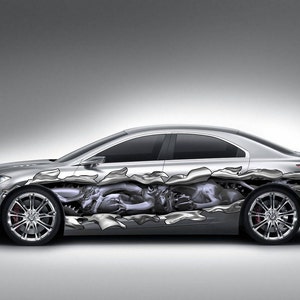 Dragons Full Color Car Vinyl Design, Dragon wrap, Car Vinyl, zzs_4