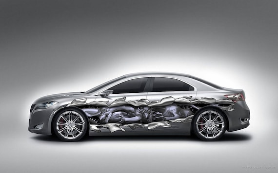 Dragons Full Color Car Vinyl Design, Dragon Wrap, Car Vinyl, Zzs_4 