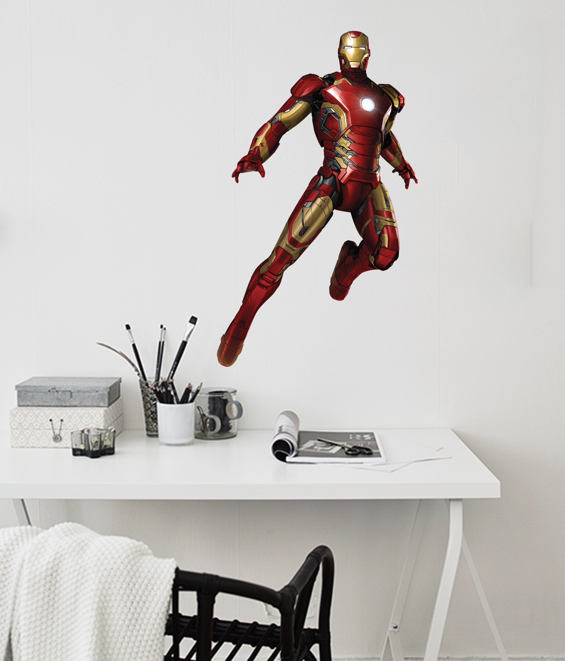 Ironman Full Color Decal, Ironman Full Color Sticker, Ironman Wall Art ...