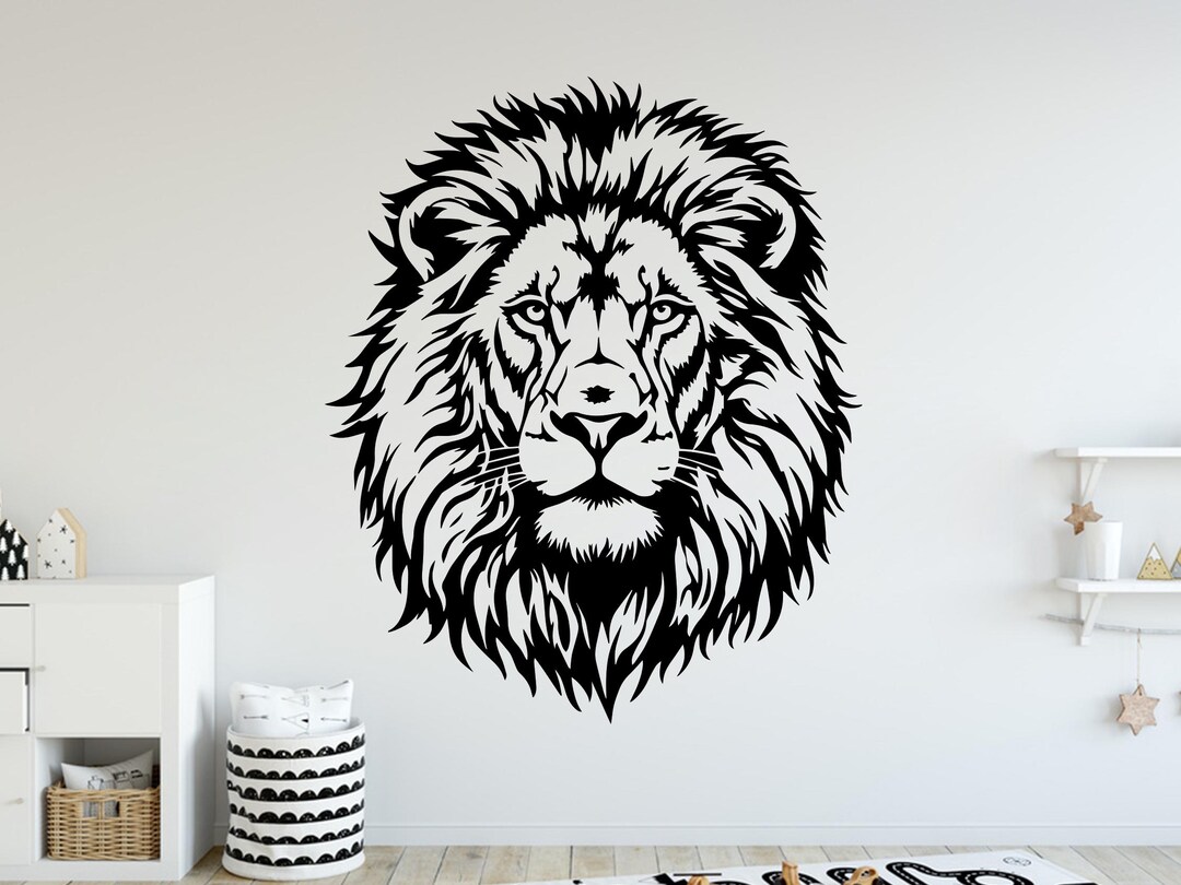 Lion Wall Decals I Animal Wall Decor I Safari Wall Art I Lover Animals ...