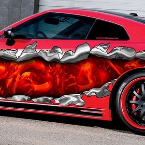 Dragons Full Color Car Vinyl Design, Dragon wrap, Car Vinyl, zzs_5
