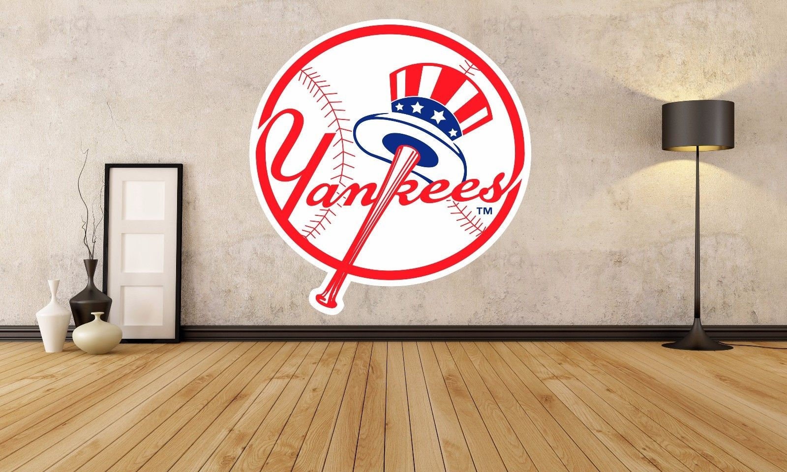 New York Yankees Sticker Decal MLB Decor Yankees Logo Etsy