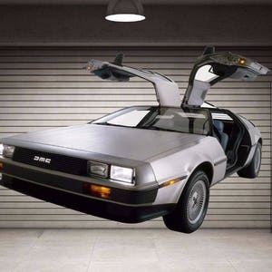 DeLorian Decal, Back To the Future Decor, DMC decal, DMC Sticker cfb 108