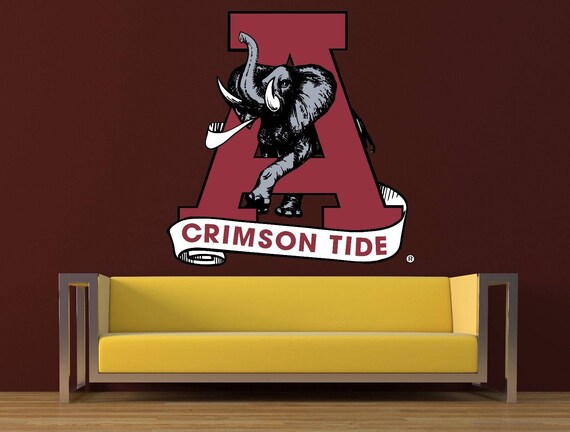 Bama Decor Bama Decal cfb 116 Alabama Sticker Alabama Crimson Tide Logo Decal