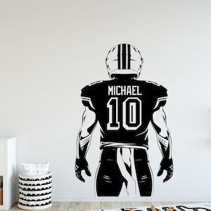 American Football Wall Decal, Football Wall sticker, Football wall art Kids room Decal 002EP