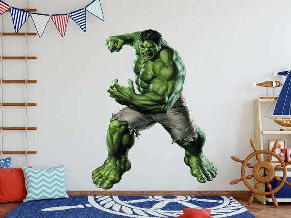 Hulk Full Color Decal Hulk Full Color Sticker Hulk Wall Art Cn