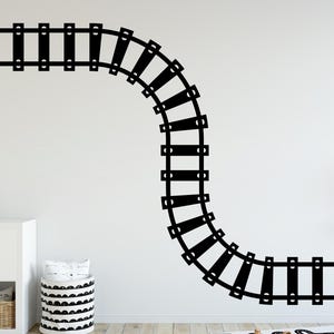 Train railroad tracks wall decal Train wall art Train wall stickers, Road wall decor 174DE