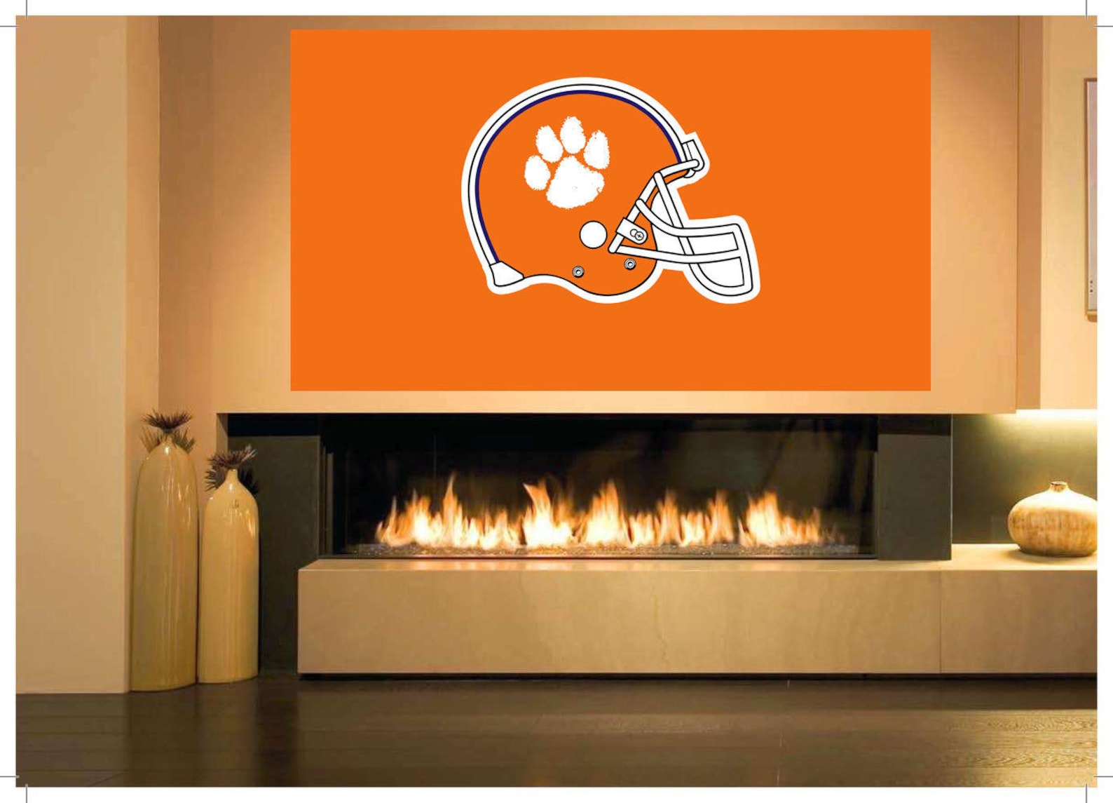 Clemson Tigers Logo Wall Decal Clemson sticker Clemson Etsy