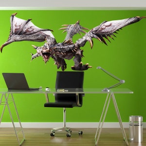 Fantasy Dragon Full Color Decal, Dragon Full color sticker, wall art, cn 079