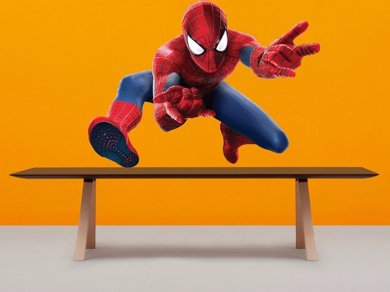 Spiderman Full color sticker Spiderman Full Color Decal Spiderman wall cn 158