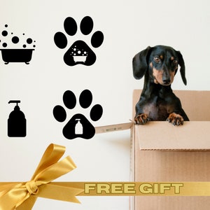 Grooming salon decor, dog grooming, dog room decor, pet grooming, animal wall decor, dog decor, dog nursery decor, baby girl room decor