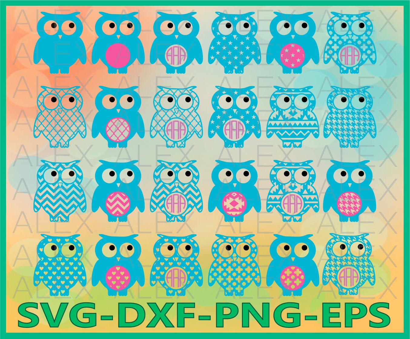 Download 70% OFF Owl Svg Files Owls Monogram Monogram Owl Cut Out ...