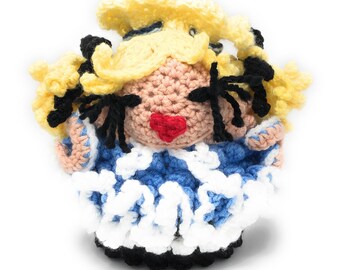 Alice in Wonderland Crochet Disneyland Bag Doll Cute Kawaii Mori Lolita