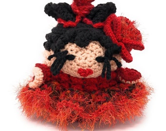 Spanish Flamenco Olé Crochet Dance Baby Bag Cute Doll Lolita Kawaii