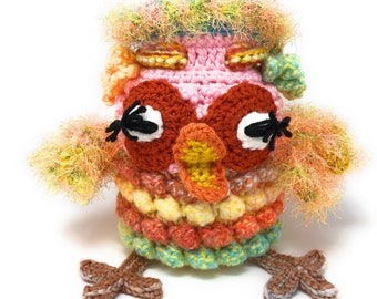 Owl Crochet Coachella Lunch Bag Cute Forest Kawaii Mori