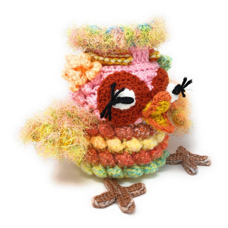 Owl Crochet Coachella Lunch Bag Cute Forest Kawaii Mori image 6