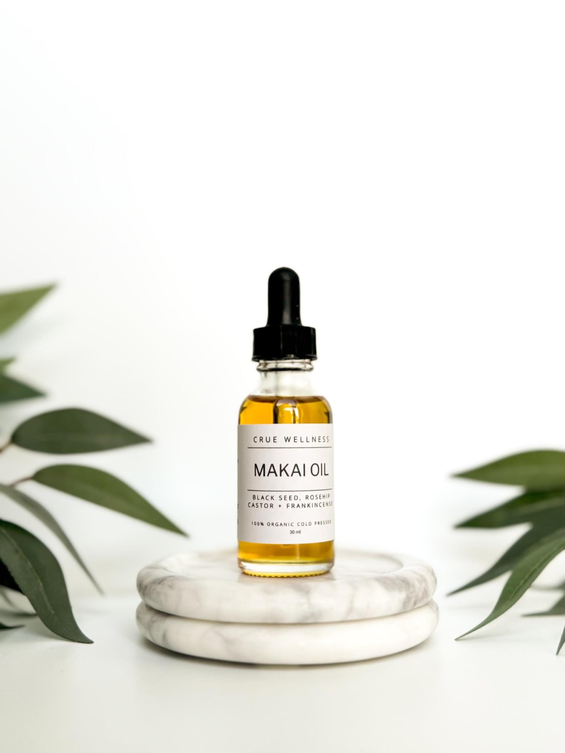 MAKAI OIL - Frankincense Resin -4 Oil Blend- Castor Oil Black Seed Oil  Rosehip Oil  - 30 ml